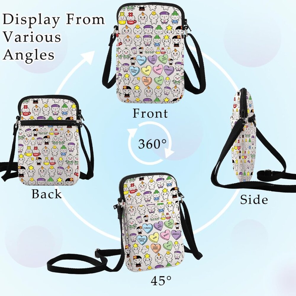K-Pop Shoulder Bags Korean Group Fans Gift Korean Members Adjustable Strap Bag - Picture 3 of 7